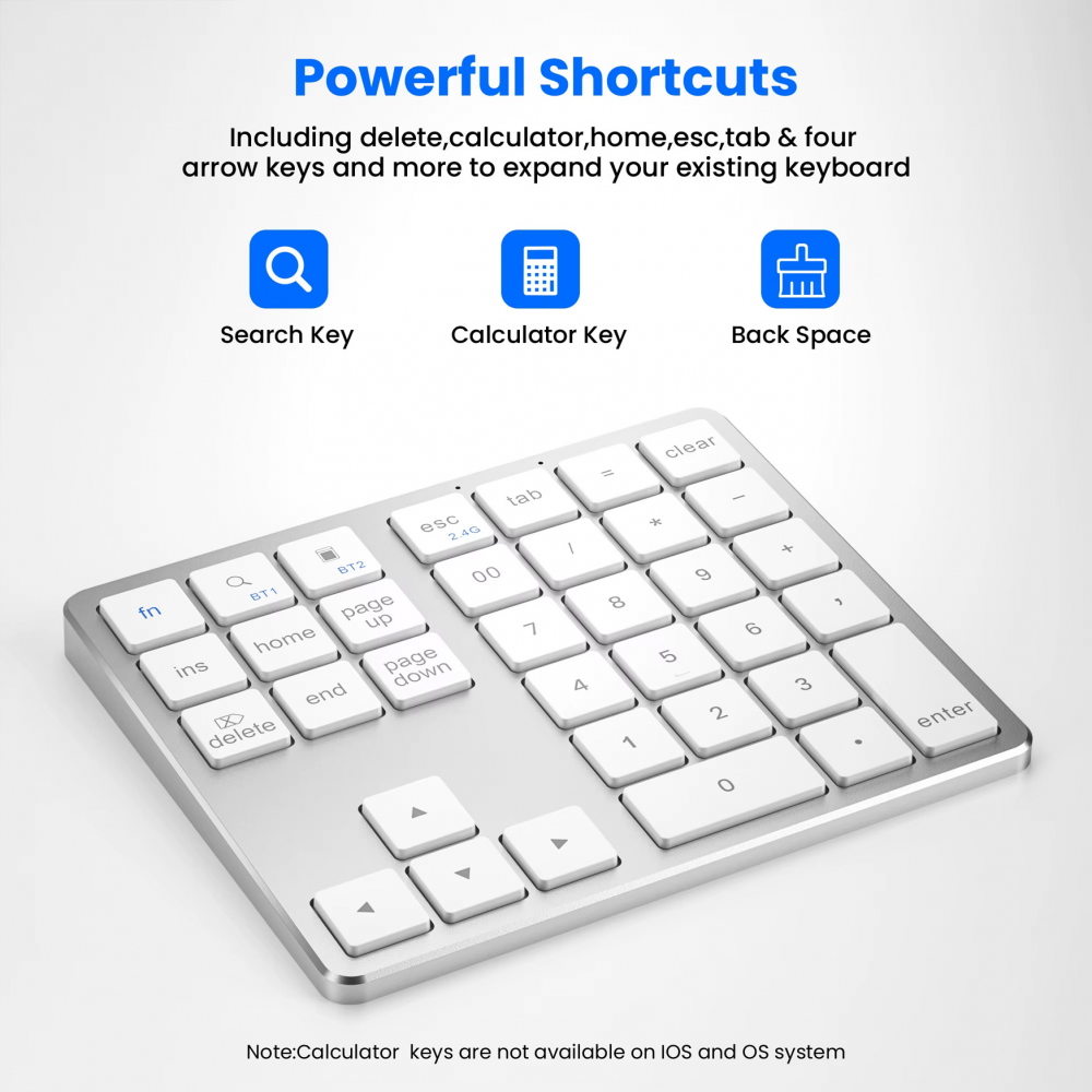 Wireless numpad JWD crni