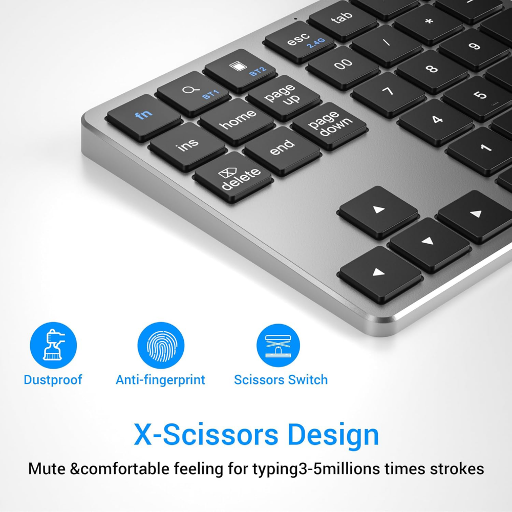Wireless numpad JWD crni