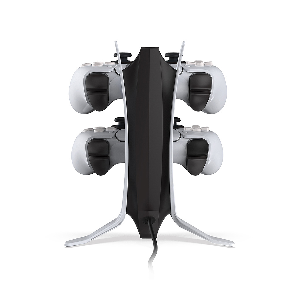 Dobe TP5-0557 stalak-punjac za dva gamepada sa osvetljenjem PS5 beli