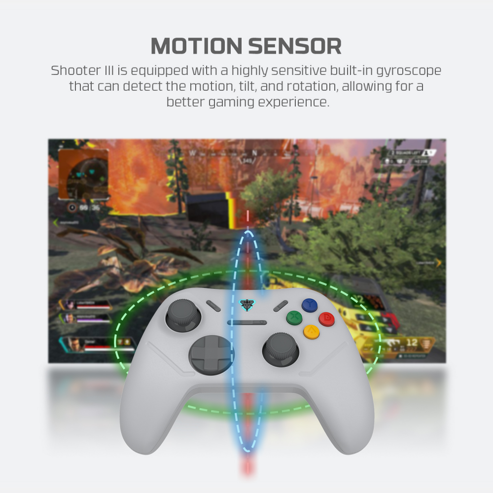 Joypad wireless Fantech WGP13S shooter III Super Maxfit sivi