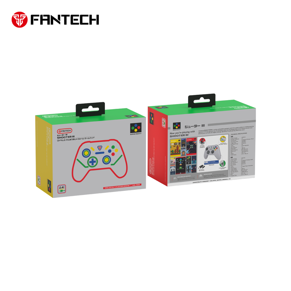 Joypad wireless Fantech WGP13S shooter III Super Maxfit sivi
