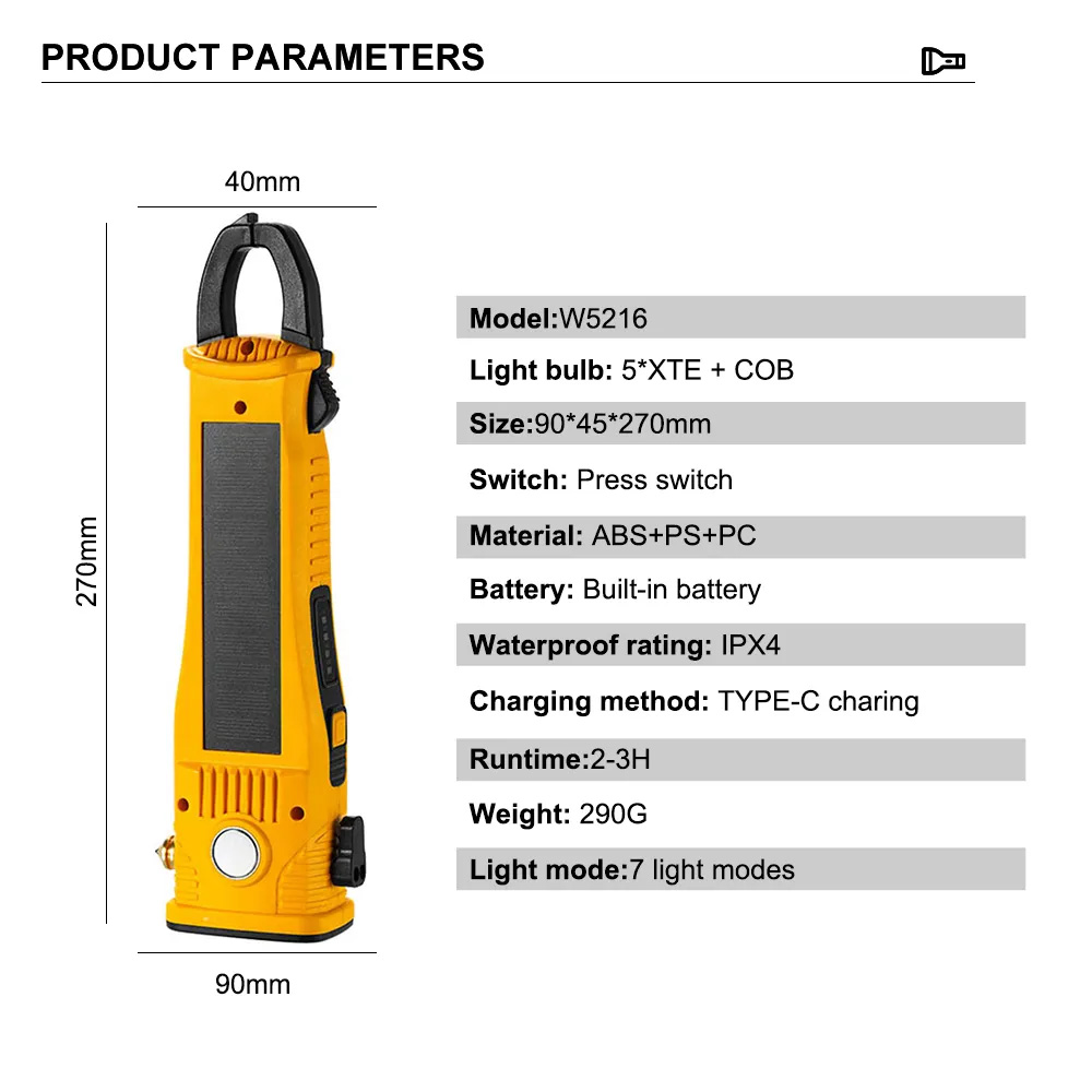 LED Lampa JWD Construction type 1