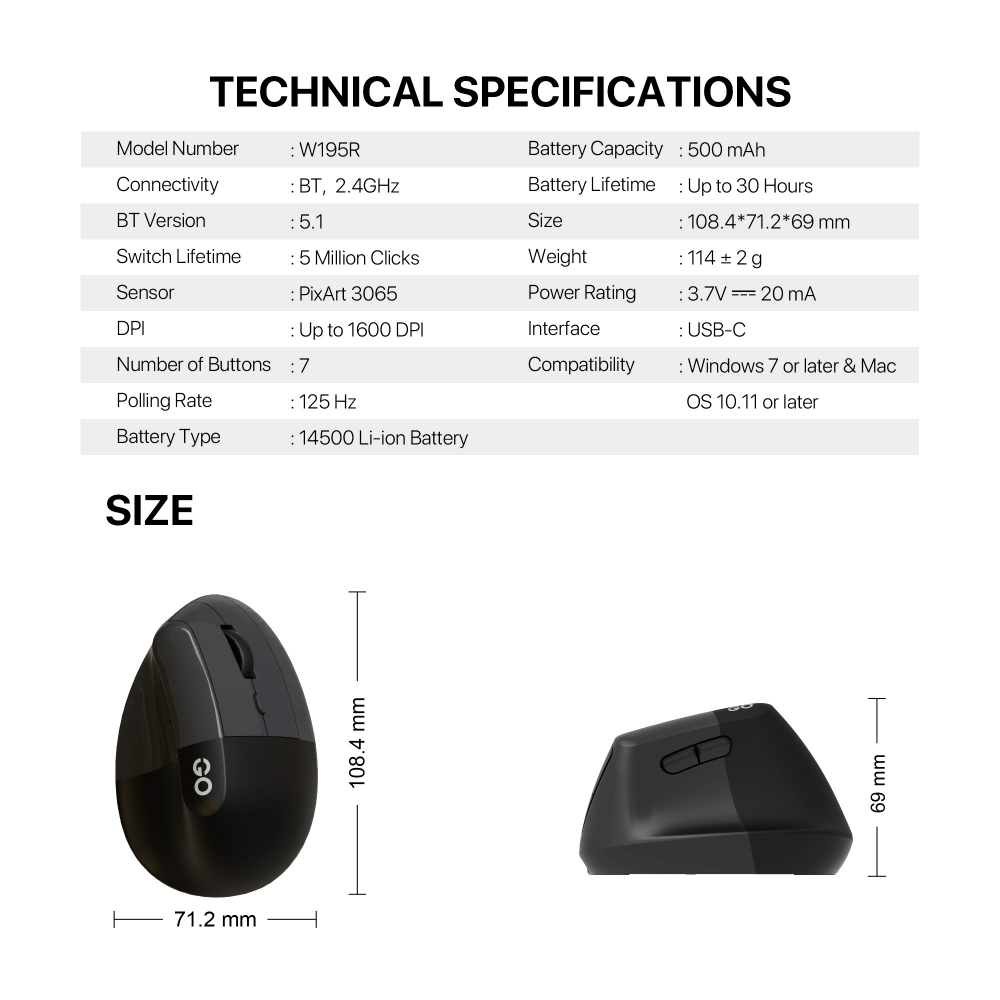 Mis Wireless Fantech W195R GO comfy sivi