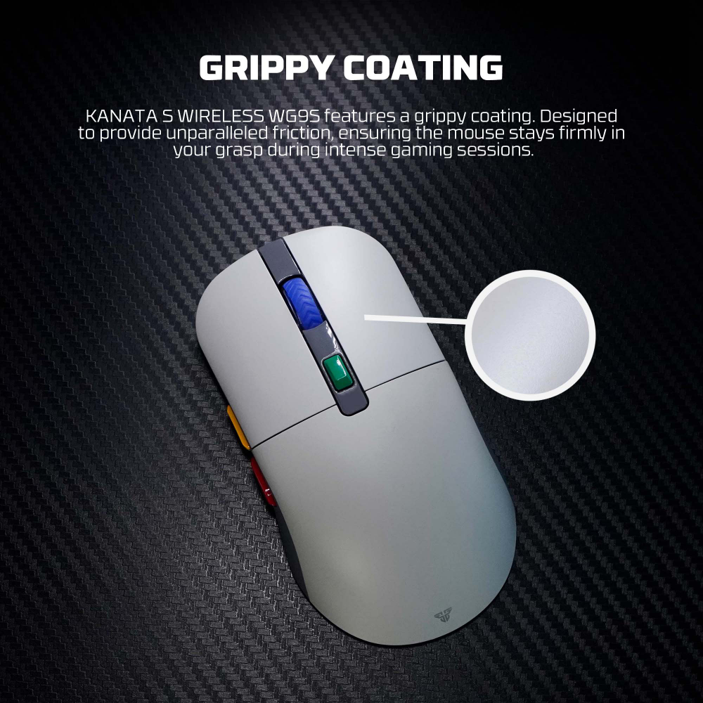 Mis Wireless Gaming Fantech WG9S Kanata S sivi