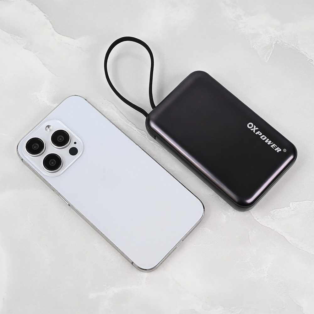 Power bank prenosiva baterija Oxpower PDW12 12000mAh 3u1 magnetic crna