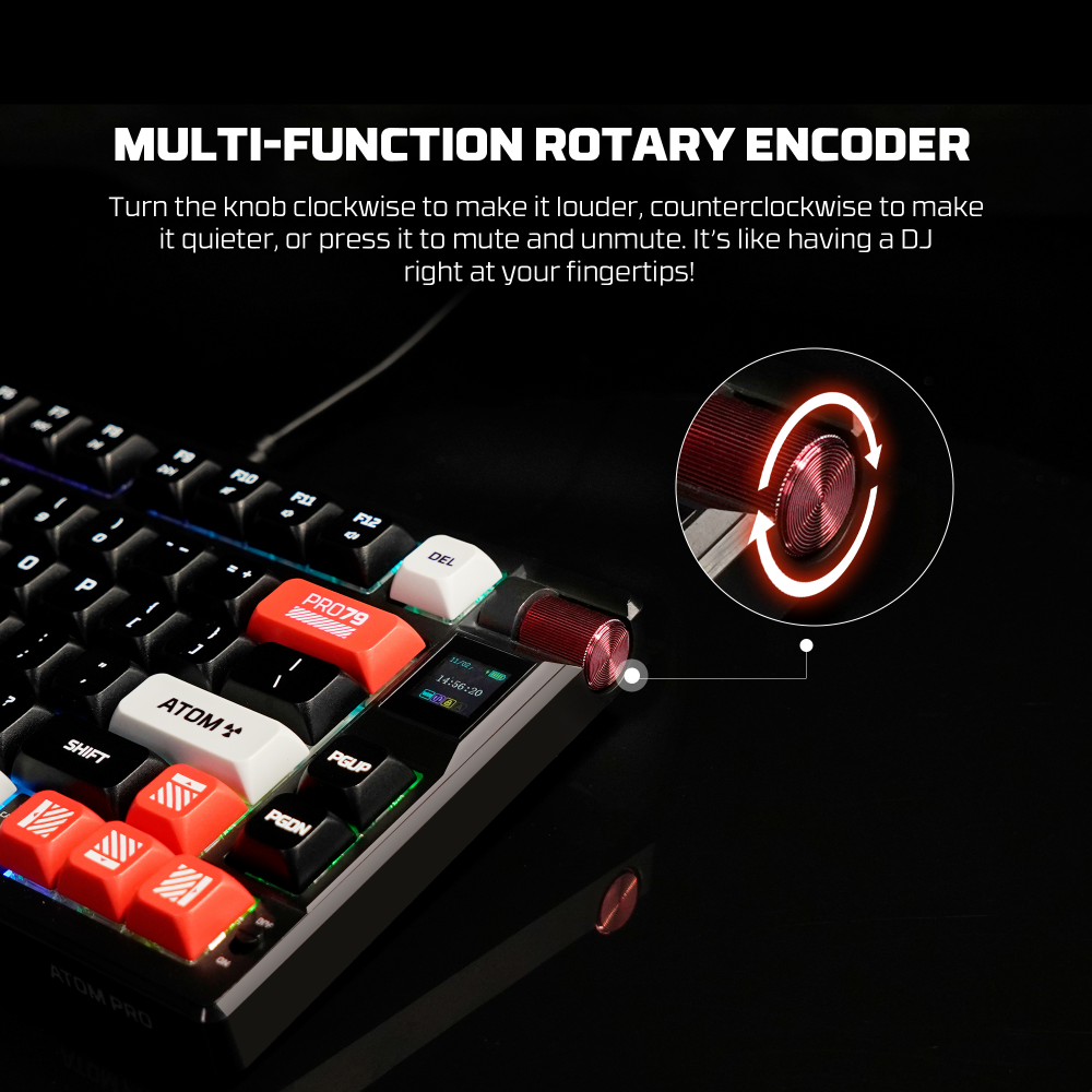 Tastatura Mehanicka Gaming Fantech MK917 RGB Atom PRO79 Wireless bela (Blue switch)