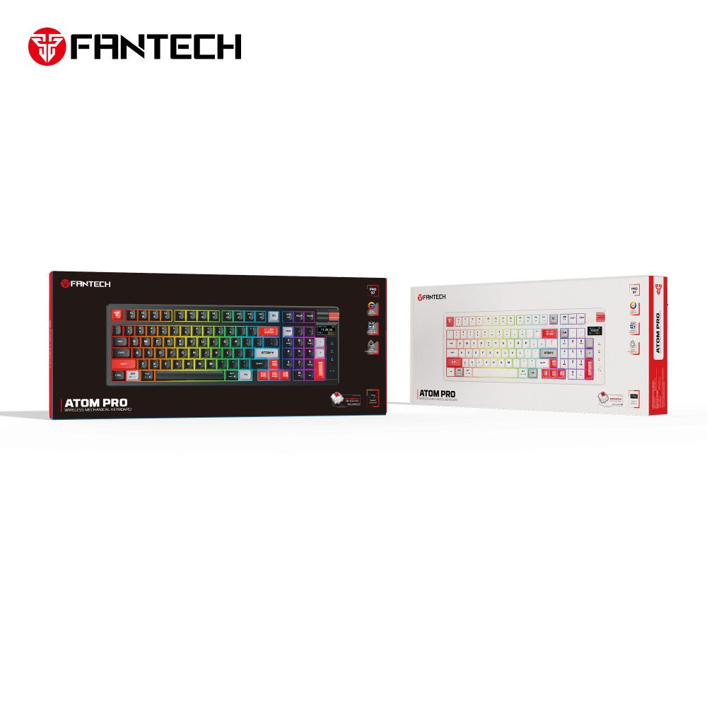Tastatura Mehanicka Gaming Fantech MK918 RGB Atom PRO97 Wireless bela (Red switch)