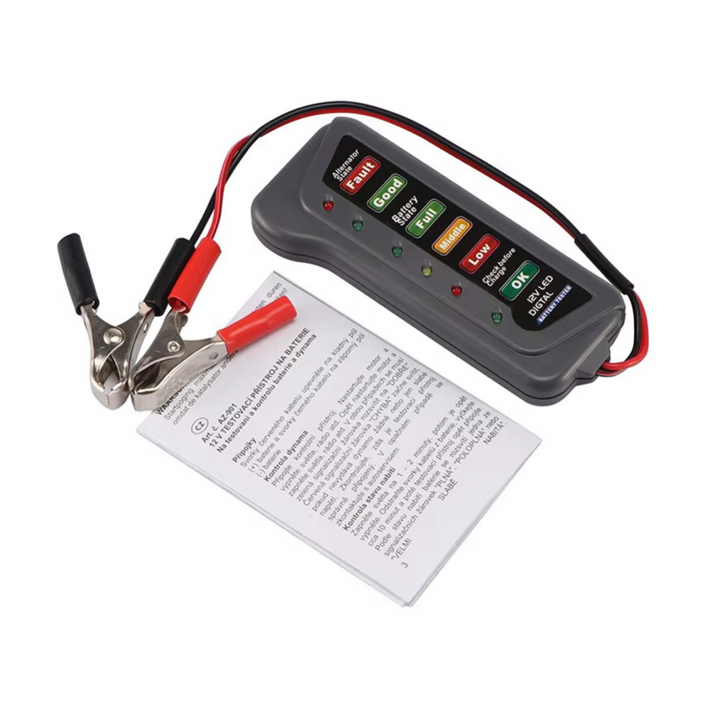 Tester za baterije digitalni JWD 12V LED light