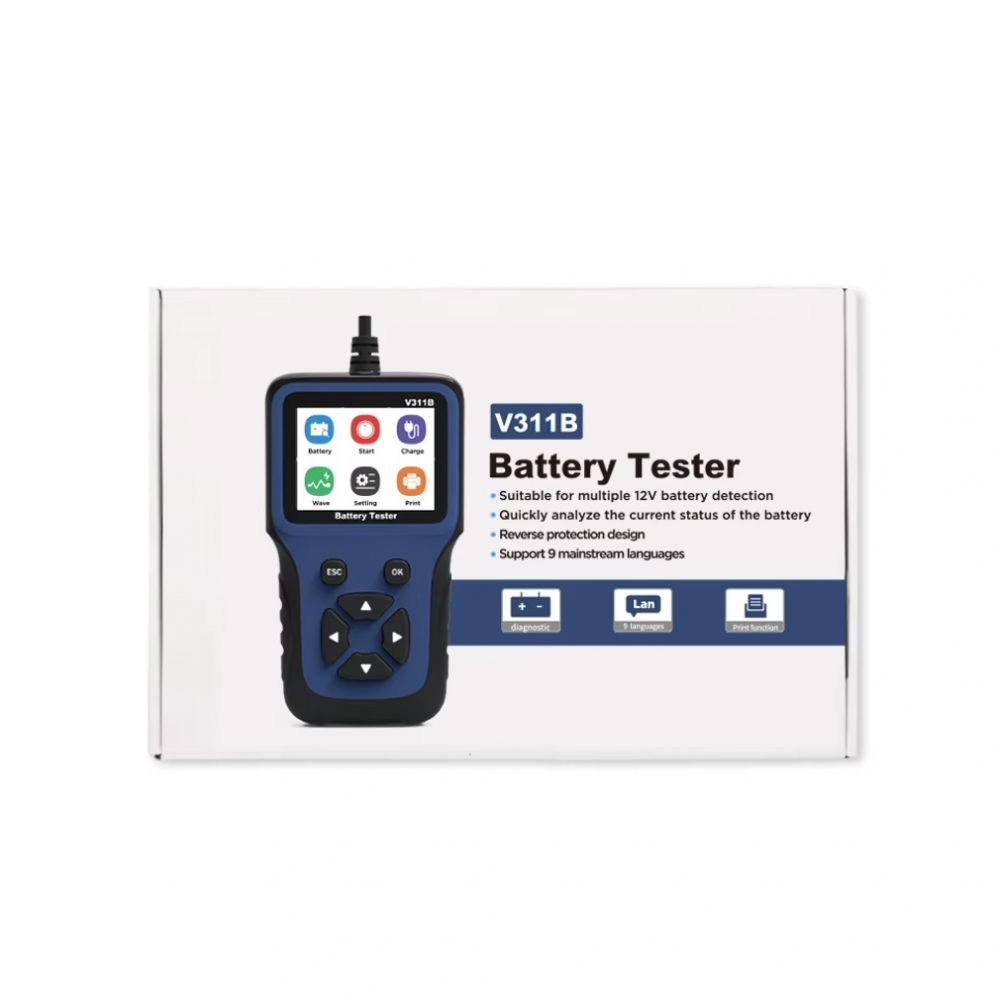 Tester za baterije digitalni V311B JWD plavi