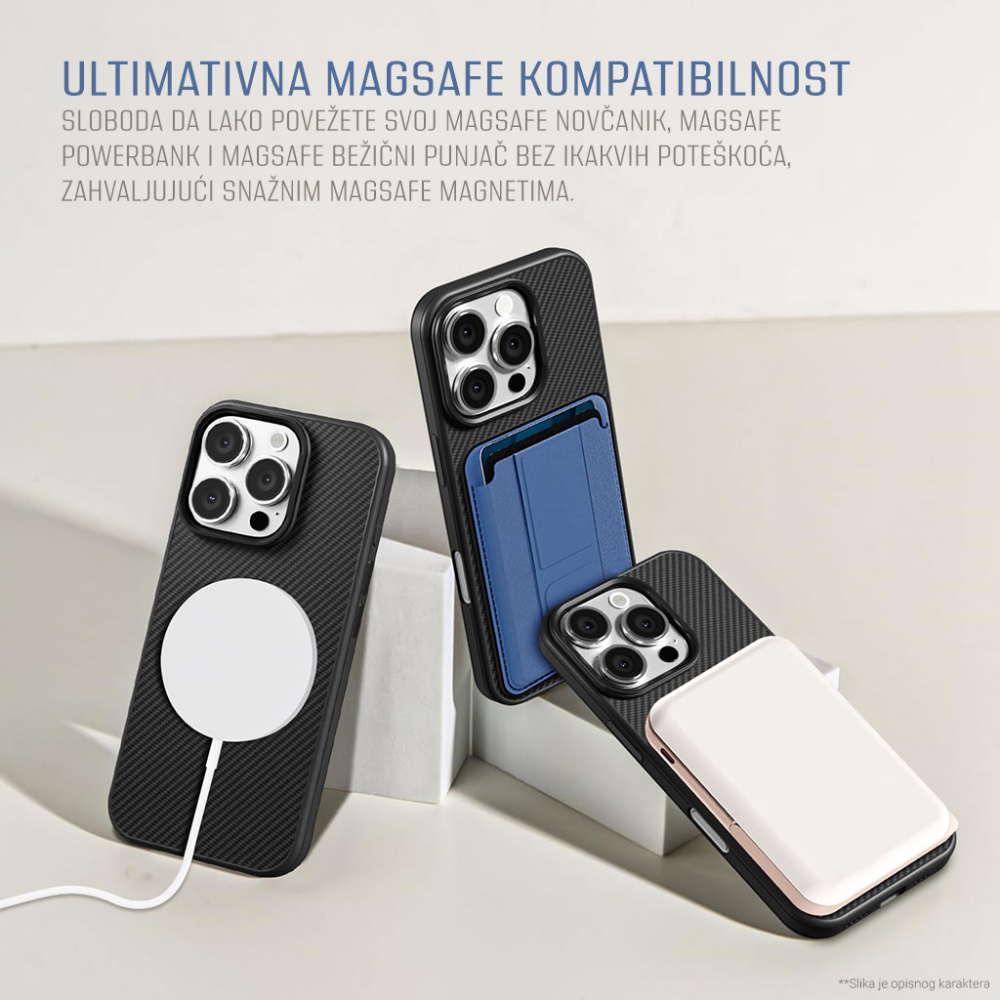 Torbica Magsafe Kevlar za iPhone 11 6.1 braon