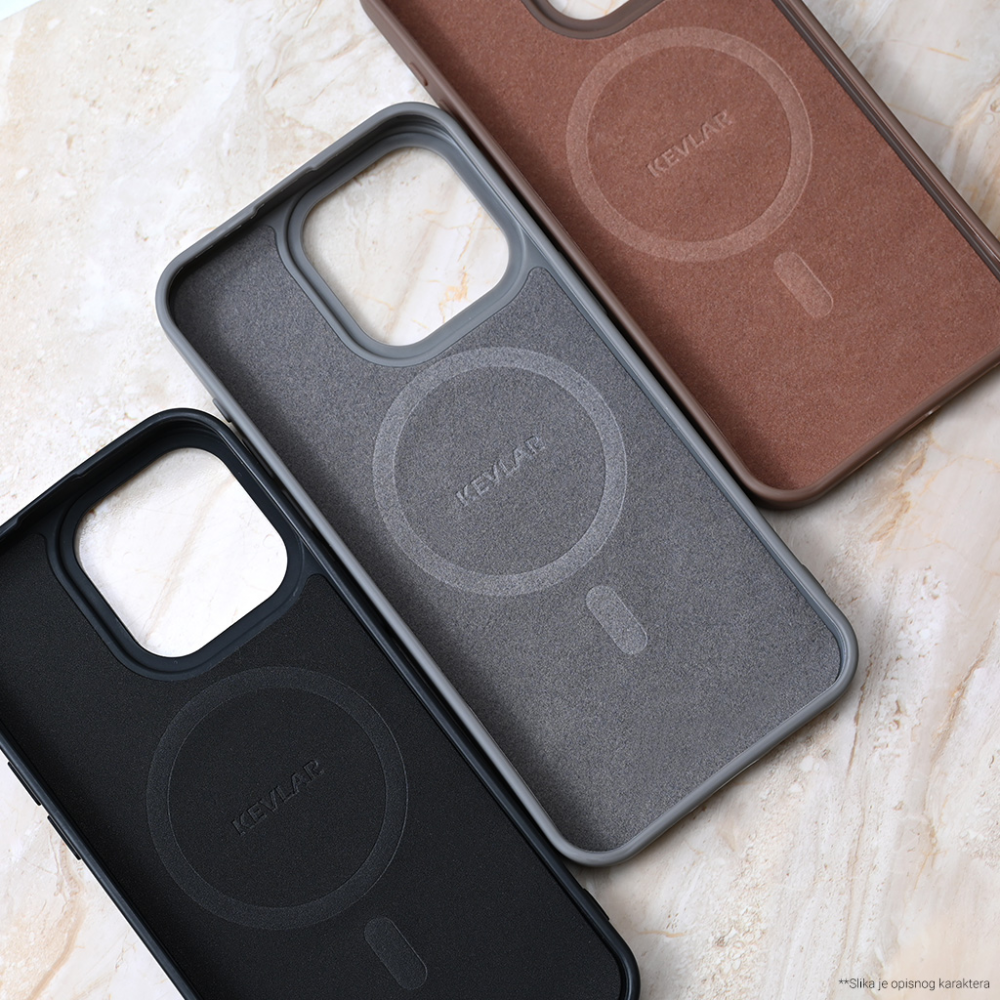 Torbica Magsafe Kevlar za iPhone 14 Pro Max 6.7 siva