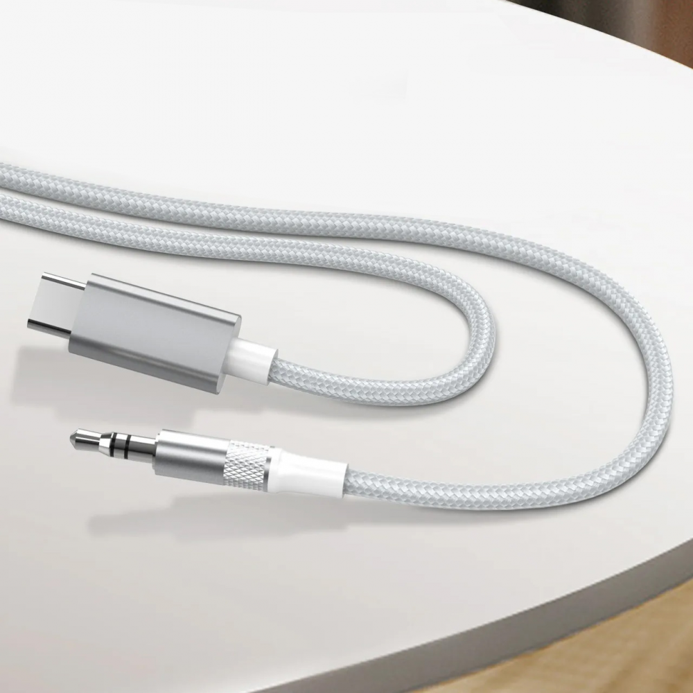 Adapter LDNIO LSY81c Type C na 3.5mm muski beli 1m