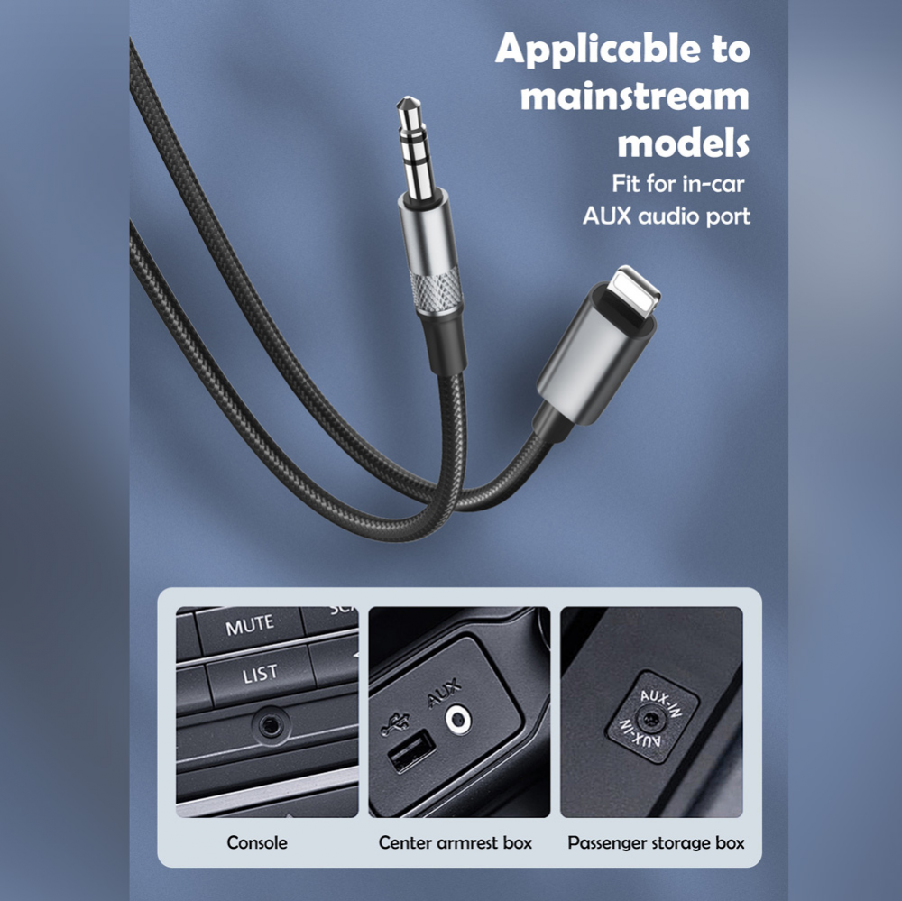 Adapter LDNIO LSY81i iPhone Lightning na 3.5mm muski beli 1m