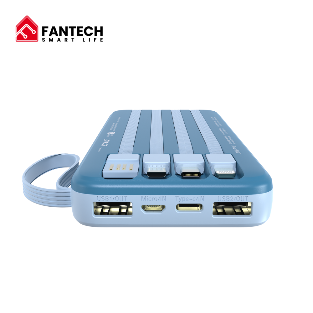 Power bank Prenosiva baterija Fantech S3 10000mAh, 10W  plavi