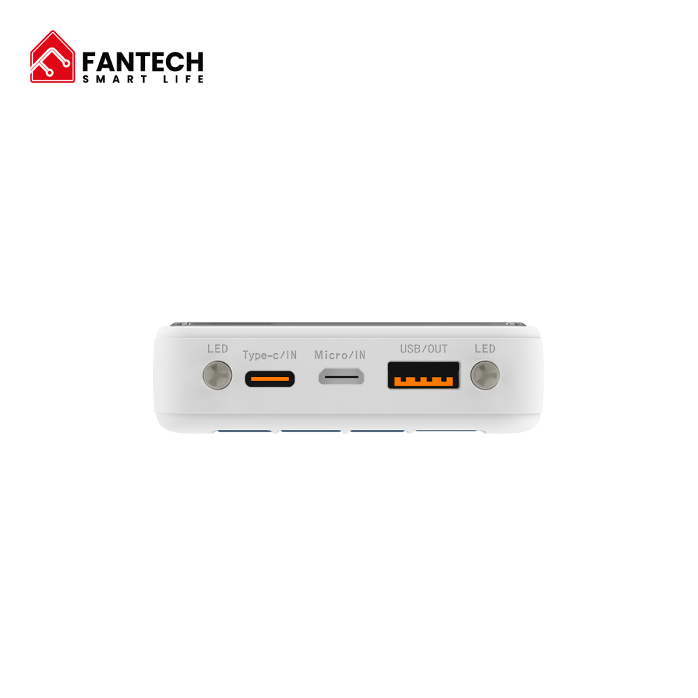 Power bank Prenosiva baterija Fantech T1 10000mAh QC, PD, 22.5W  beli