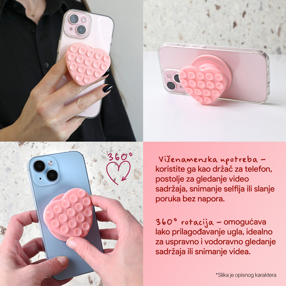 Stiker za mobilni telefon Magnetic Paw crveni