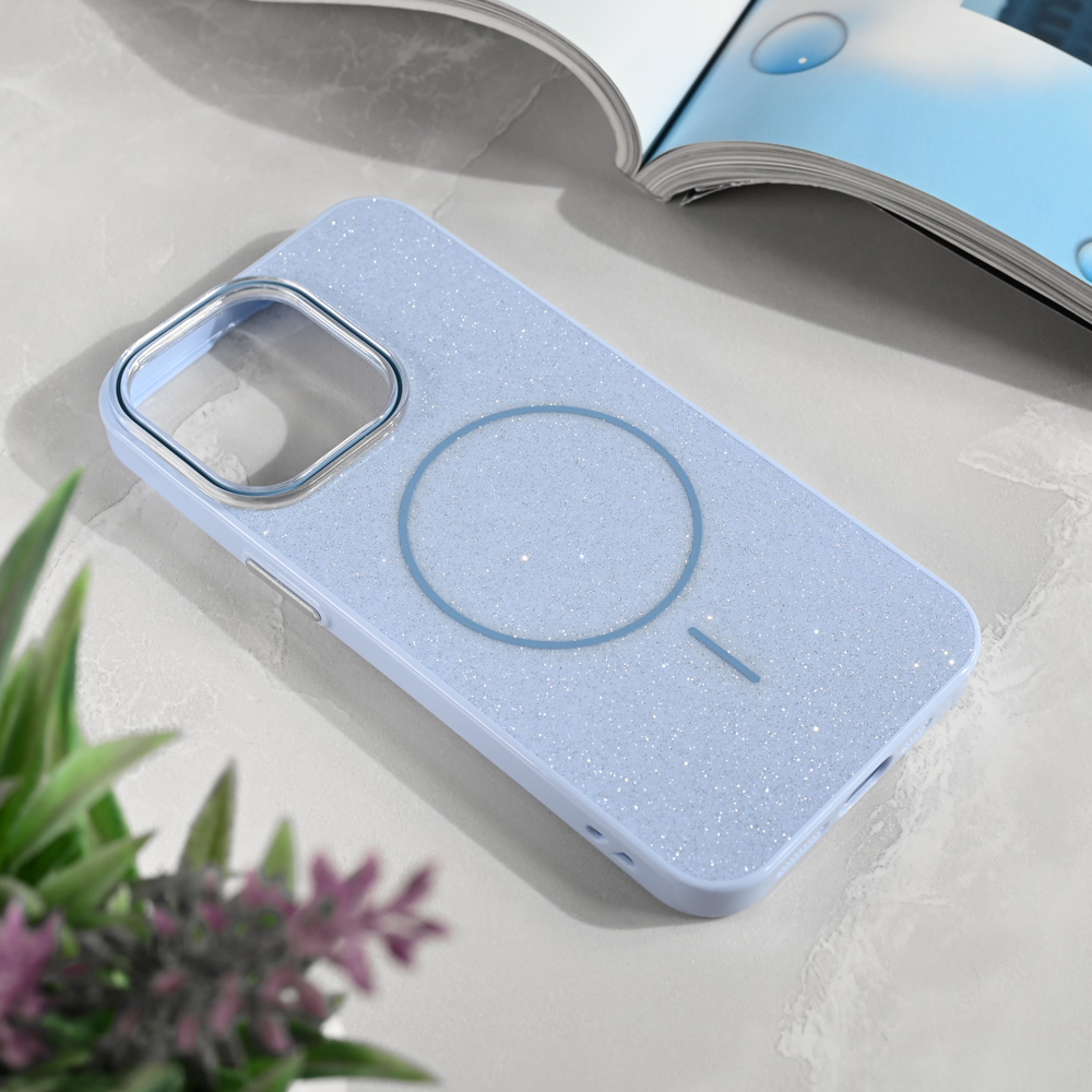 Torbica Magsafe Sparkle Dust za iPhone 13 Pro 6.1 plava
