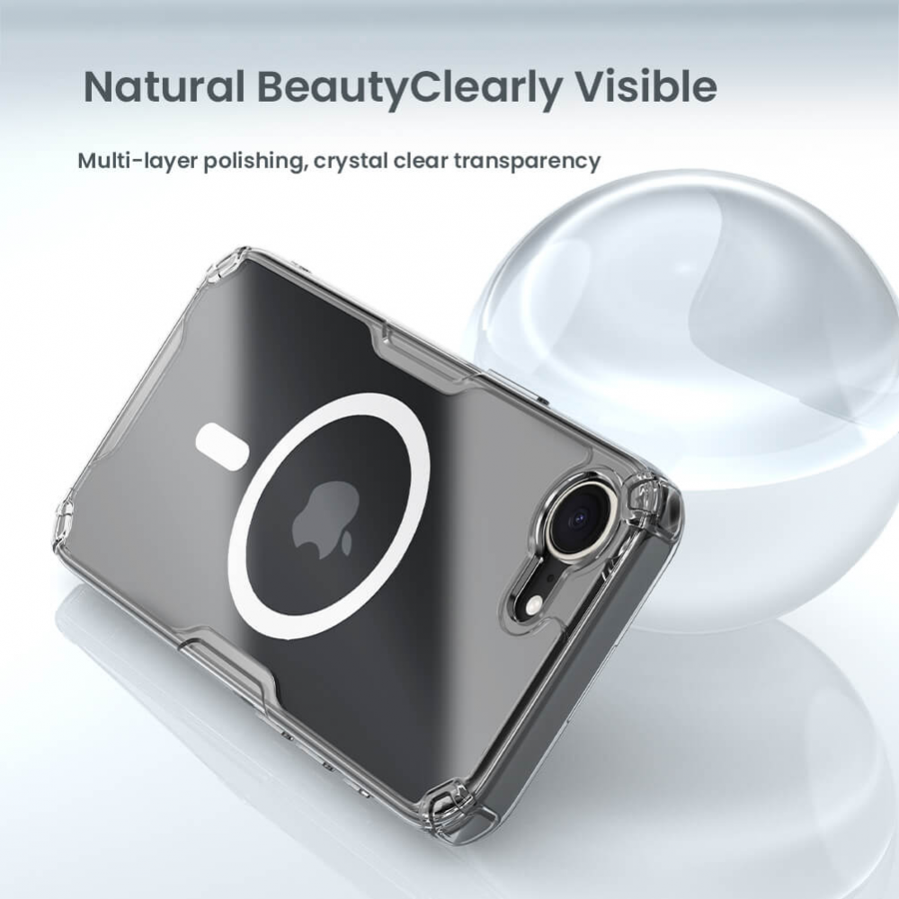 Torbica Nillkin Nature Pro Magnetic za iPhone 16e/17e 6.1 transparent