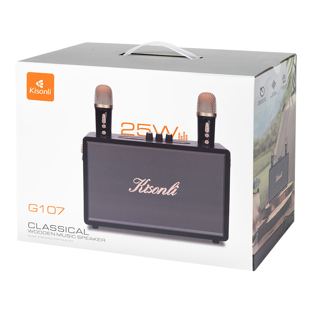 Bluetooth zvucnik Kisonli G107 crno sivi
