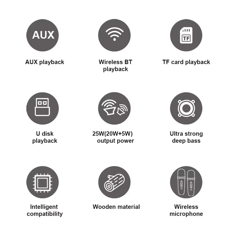 Bluetooth zvucnik Kisonli G107 crno sivi