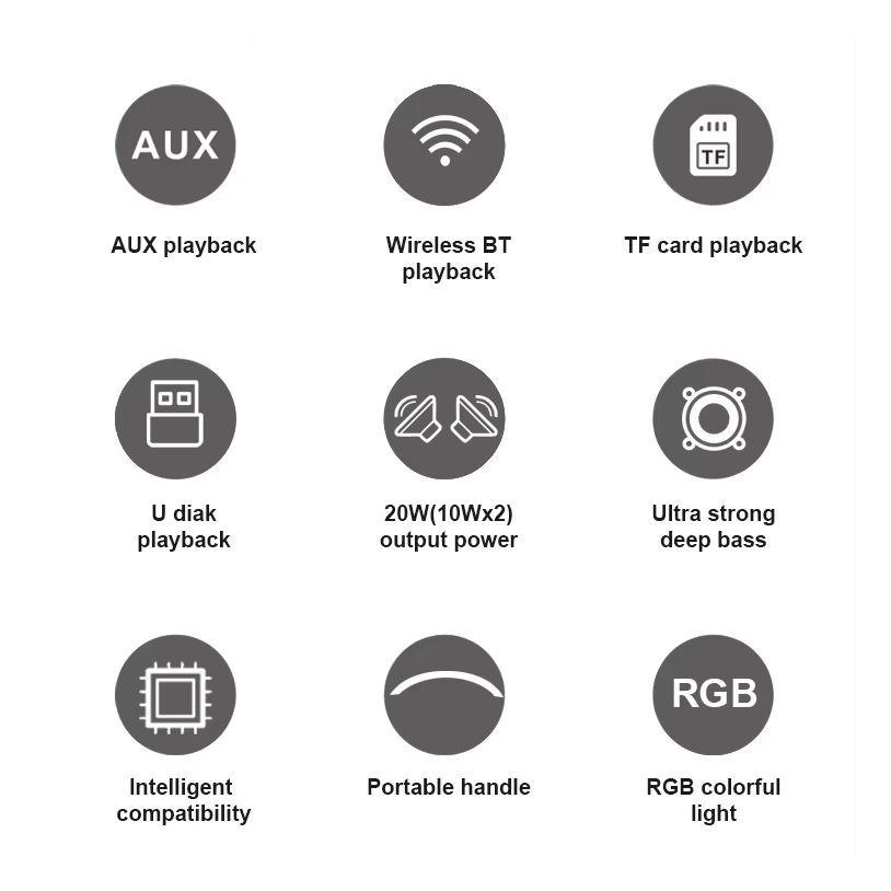Bluetooth zvucnik Kisonli K12 crni