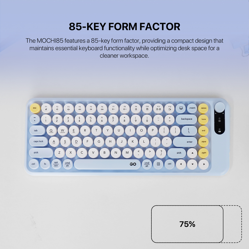 Combo mis tastatura wireless Fantech WK-898 GO mochi85 plava