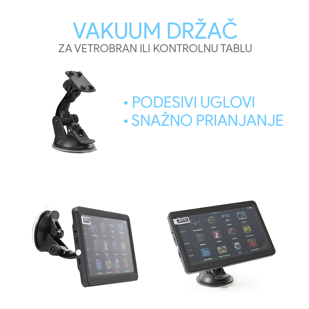 GPS Navigacija T30 JWD 7 inca 16GB crna