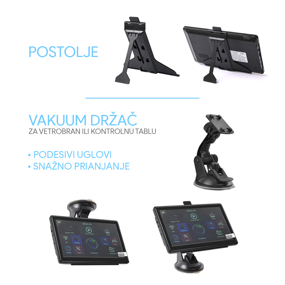 GPS Navigacija X20-2 JWD 7 inca 8GB crna