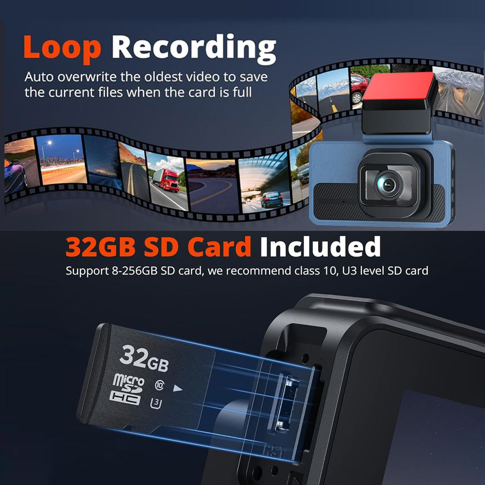 Kamera za Auto DashCam Pro JWD 4K crna