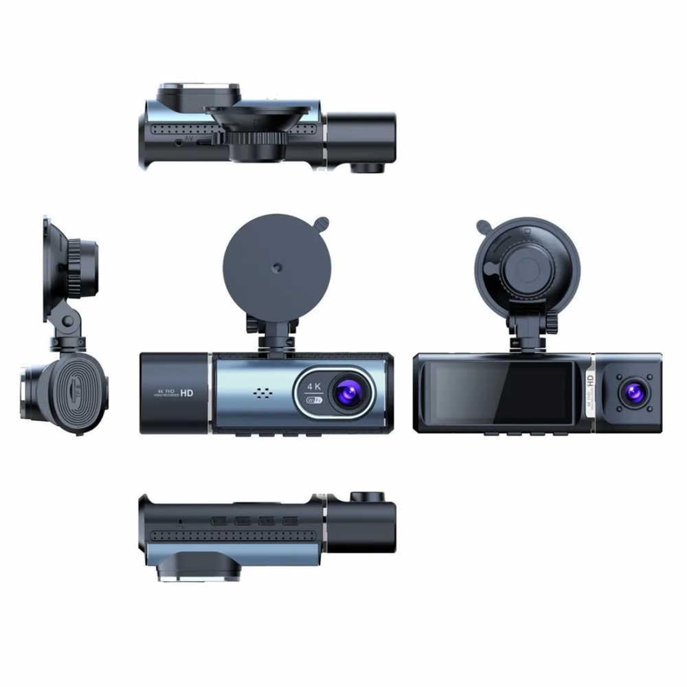 Kamera za Auto DashCam Pro WDR BlackBox JWD 4K crna