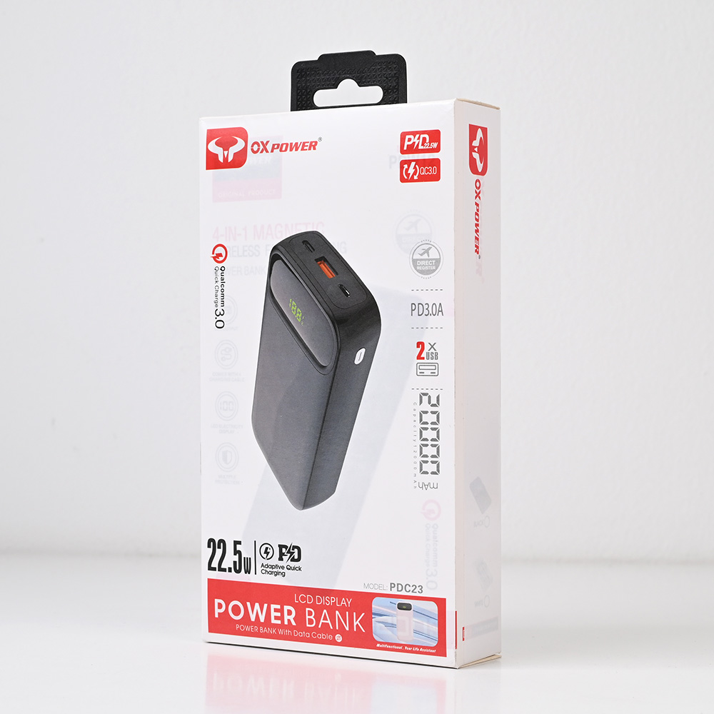 Power bank prenosiva baterija Oxpower PDC23 20000mAh bela