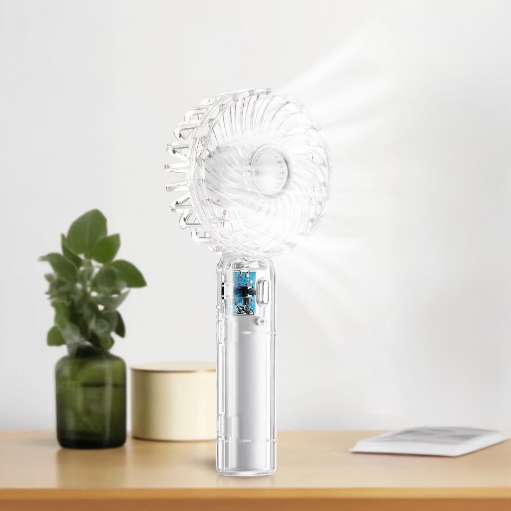 Rucni ventilator REMAX RS-SF01 transparent