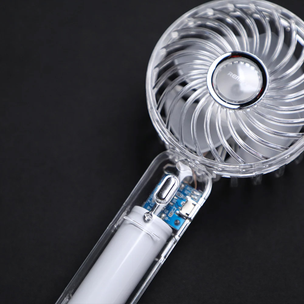 Rucni ventilator REMAX RS-SF01 transparent