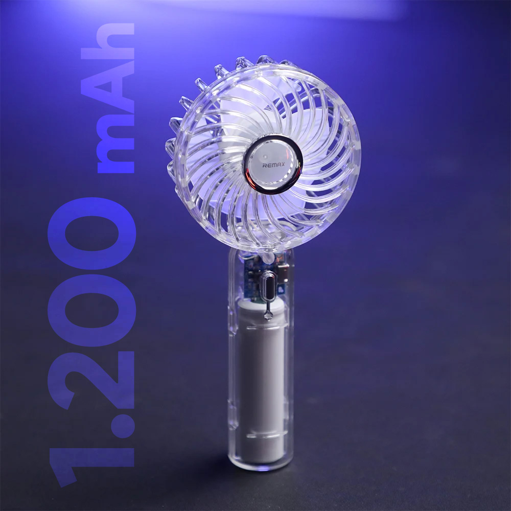 Rucni ventilator REMAX RS-SF01 transparent