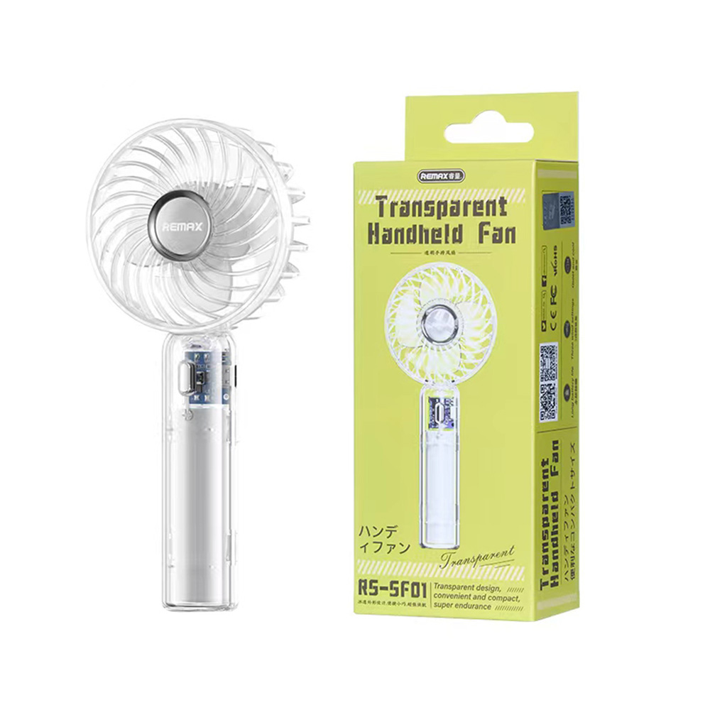 Rucni ventilator REMAX RS-SF01 transparent