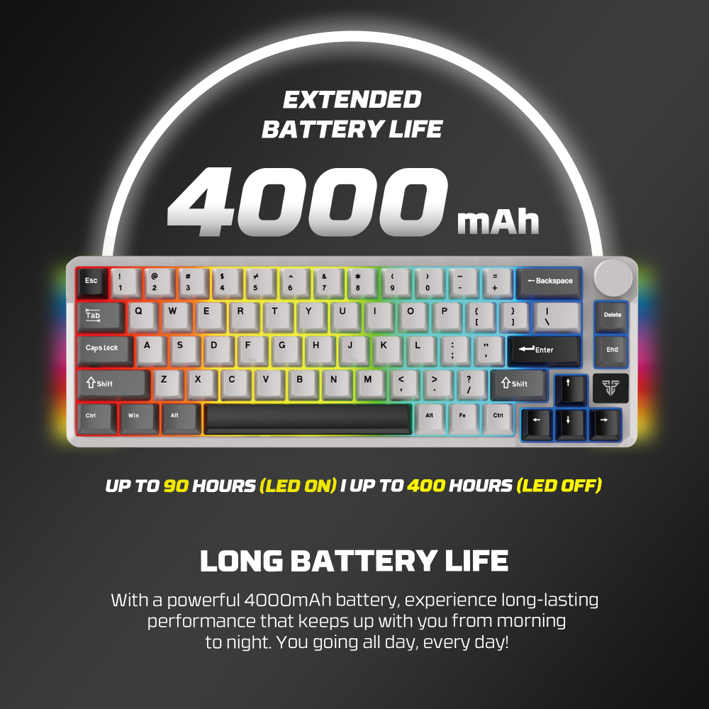 Tastatura Mehanicka Gaming Fantech MK919 Atom PRO66 crna (Red switch)
