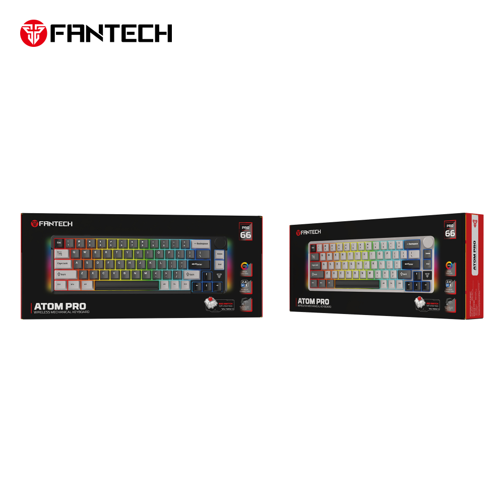 Tastatura Mehanicka Gaming Fantech MK919 Atom PRO66 crna (Red switch)