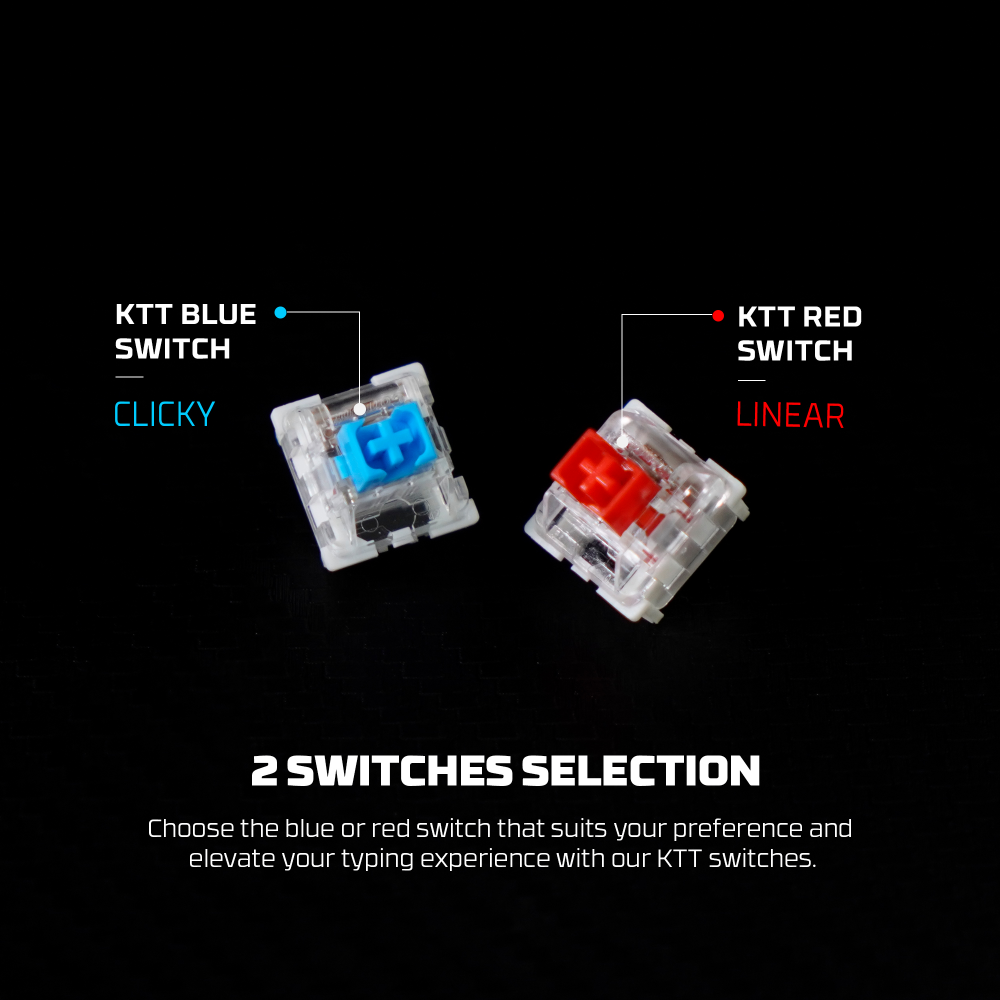 Tastatura Mehanicka Gaming Fantech MK919 Atom PRO66 siva (Red switch)