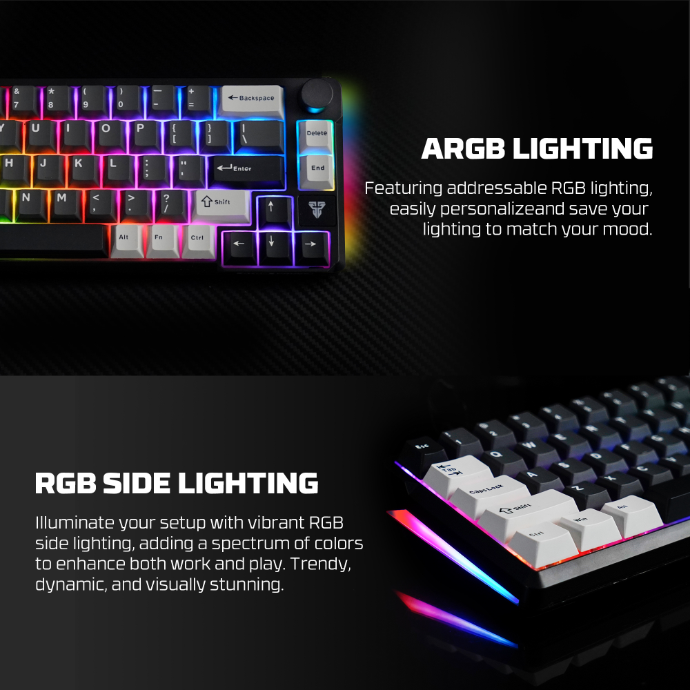 Tastatura Mehanicka Gaming Fantech MK919 Atom PRO66 siva (Red switch)