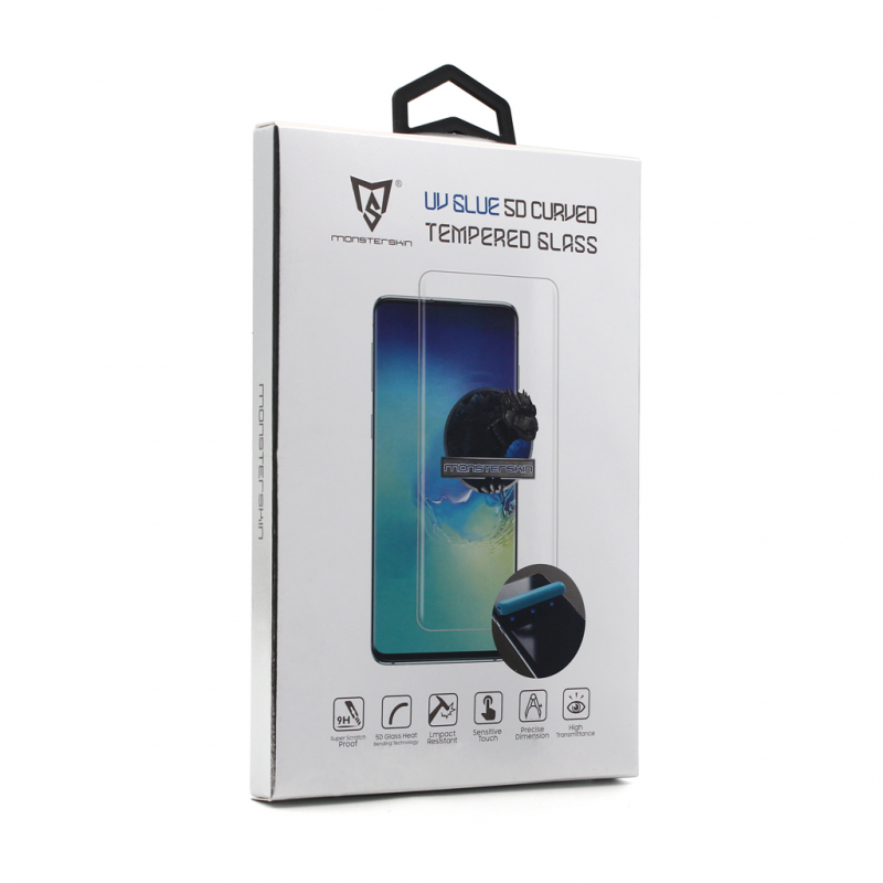 Zastitno staklo Tempered Glass Monsterskin UV Glue 5D za Motorola G85 transparent