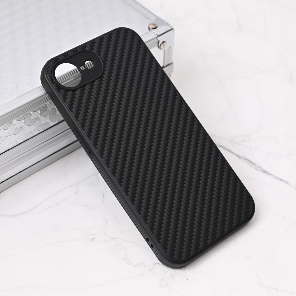 Torbica Carbon fiber za iPhone 16e/17e 6.1 crna