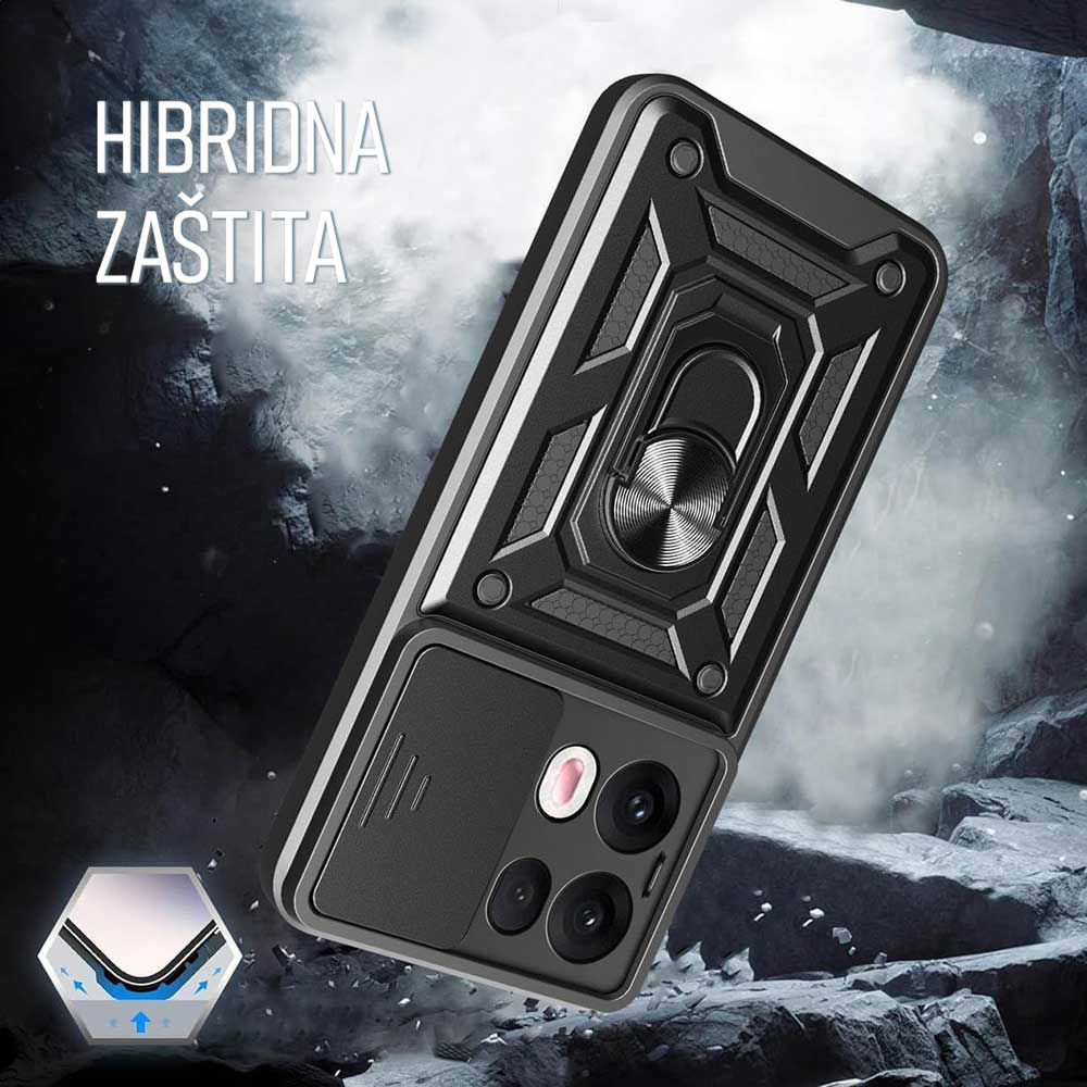 Torbica Hard Shield za Honor Magic 7 Lite crna