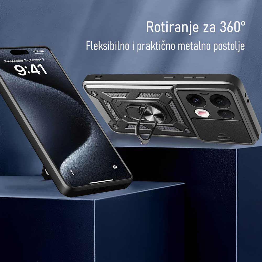 Torbica Hard Shield za Honor Magic 7 Lite srebrna