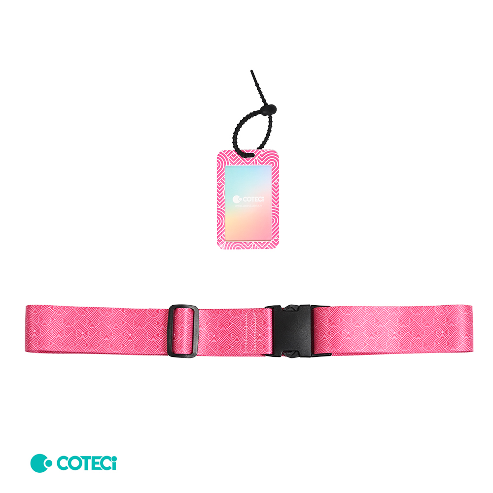 Sigurnosna traka za kofer Coteci roze