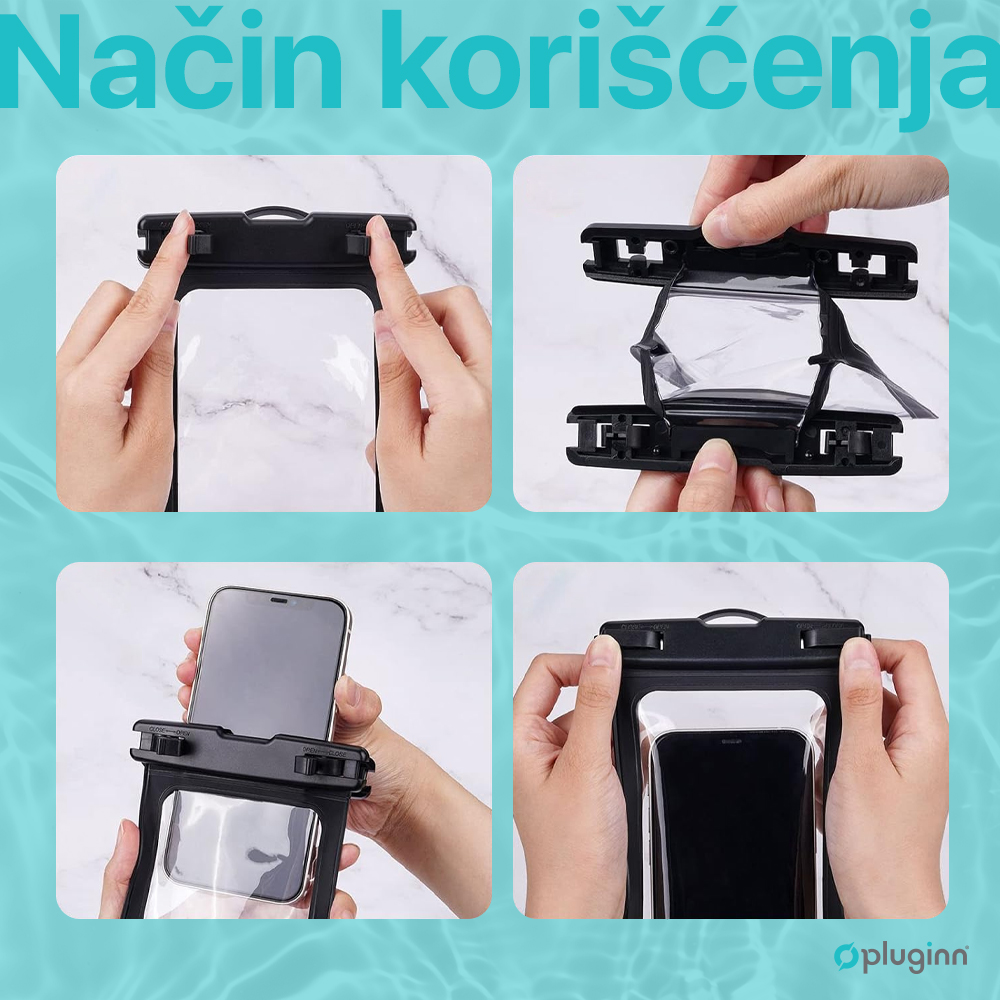 Vodootporna torbica Pluginn 7.2" crna
