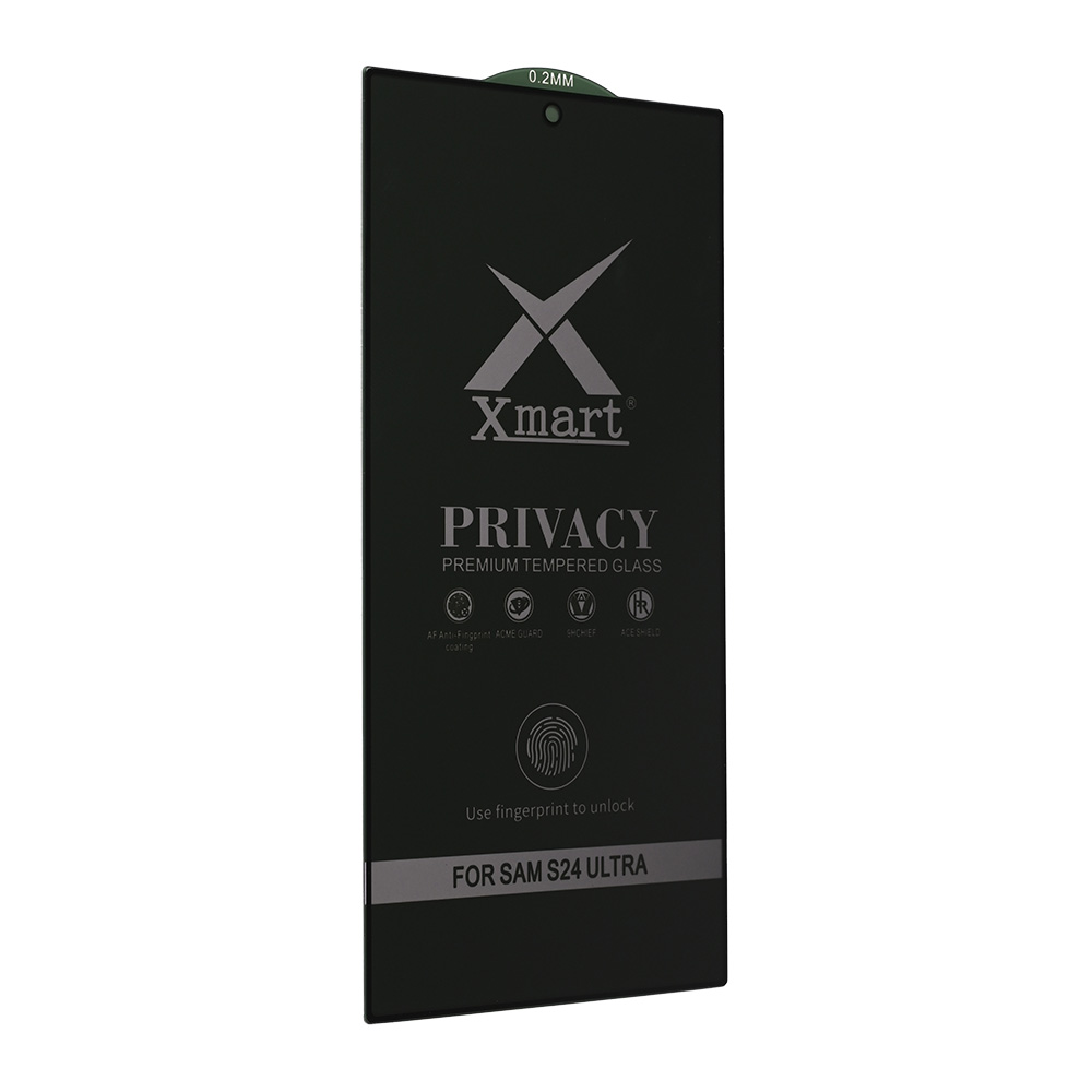 Zastitno staklo Tempered Glass X Mart 9D Privacy za Samsung S928B Galaxy S24 Ultra (fingerprint unlock)