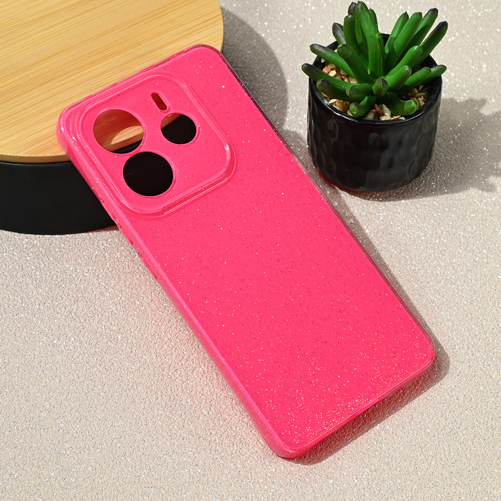 Torbica Sparkle Dust za Xiaomi Redmi Note 14 5G pink