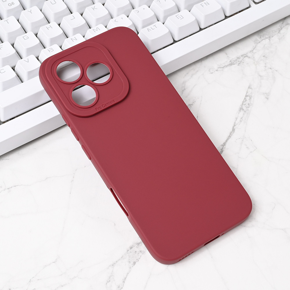 Torbica Silikon Pro Camera za Honor 400 Lite bordo