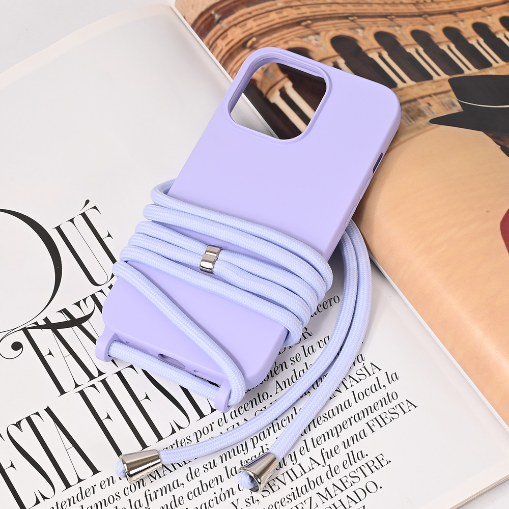 Torbica Crossbody za iPhone 13 Pro 6.1 ljubicasta