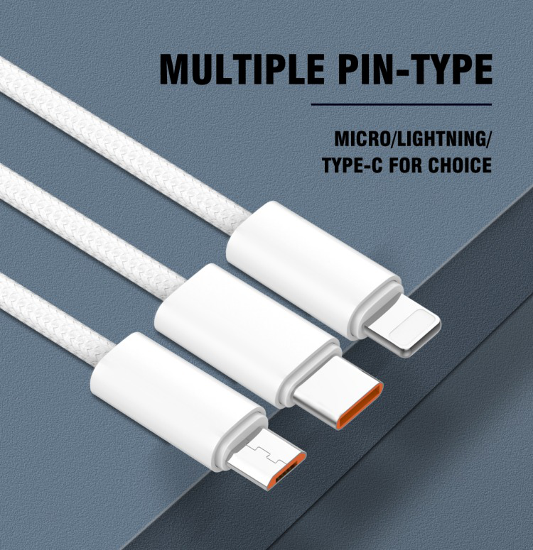Data kabl LDNIO LS901 25W Fast micro USB beli 1m